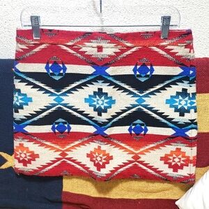 Topshop Aztec print mini skirt. Size 8